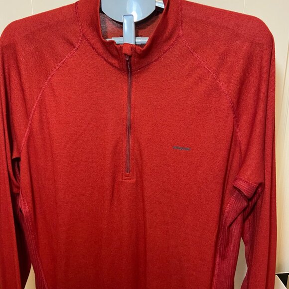 Patagonia Capilene Midweight 1/4 Zip Base Layer – Red – XL Men’s - Picture 2 of 7